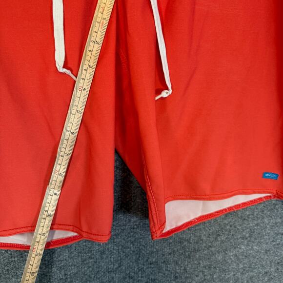 RVCA Swim Trunks Mens 31 Orange Blue Performance Stretch Casual Unlined - Picture 3 of 6